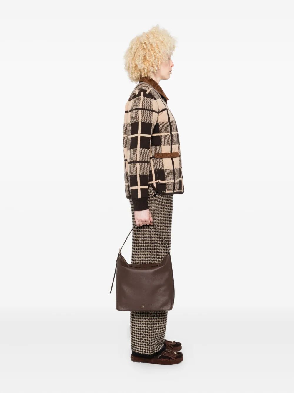 VERA SHOULDER BAG IN GRAINED LEATHER