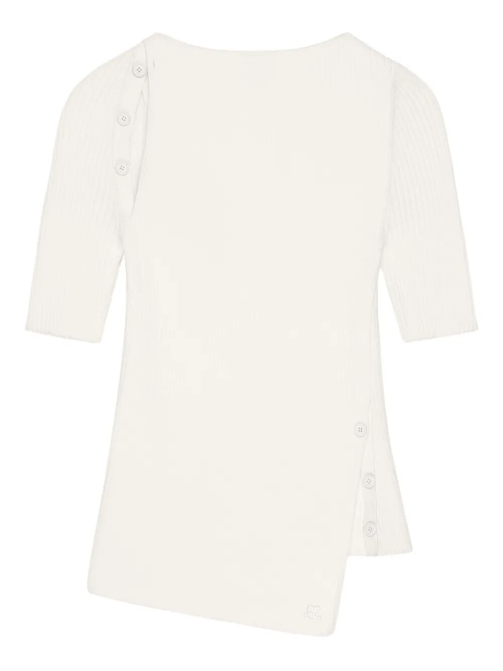 OBLIQUE BUTONNED TOP