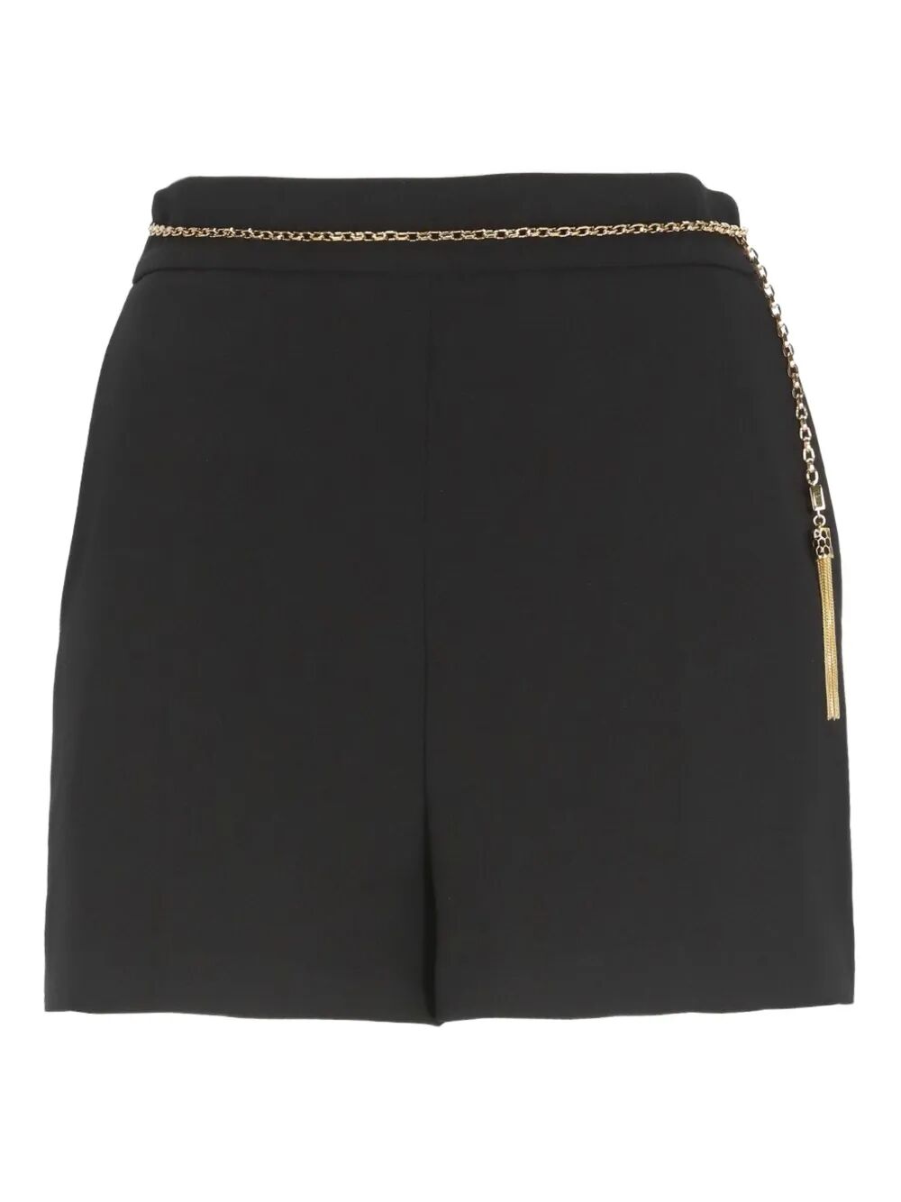 SHORTS IN CRÊPE LEGGERO CON CATENA GIOIELLO