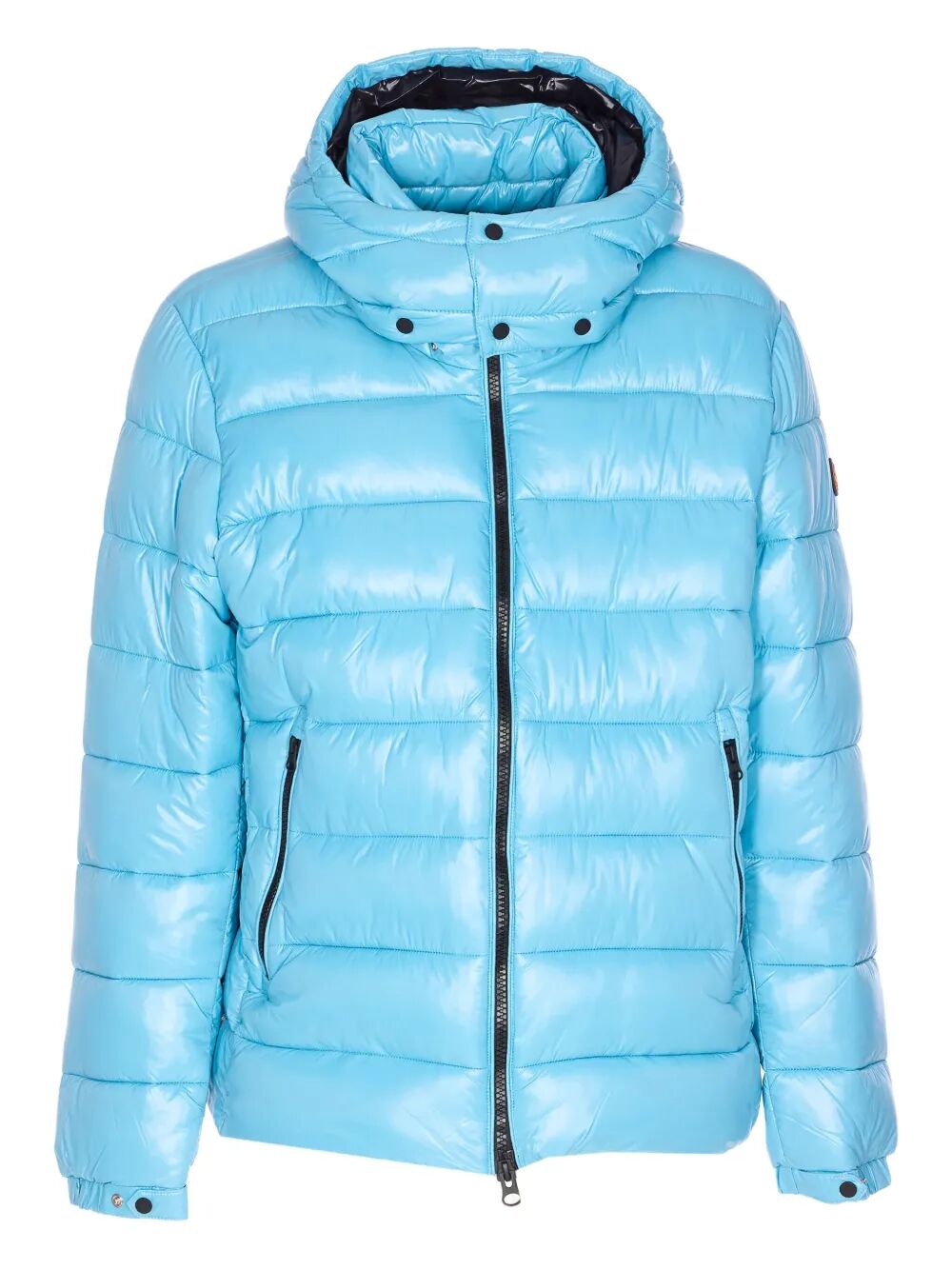 FLORIAN DOWN JACKET WITH LACQUERED FINISH AND REMOVABLE HOOD