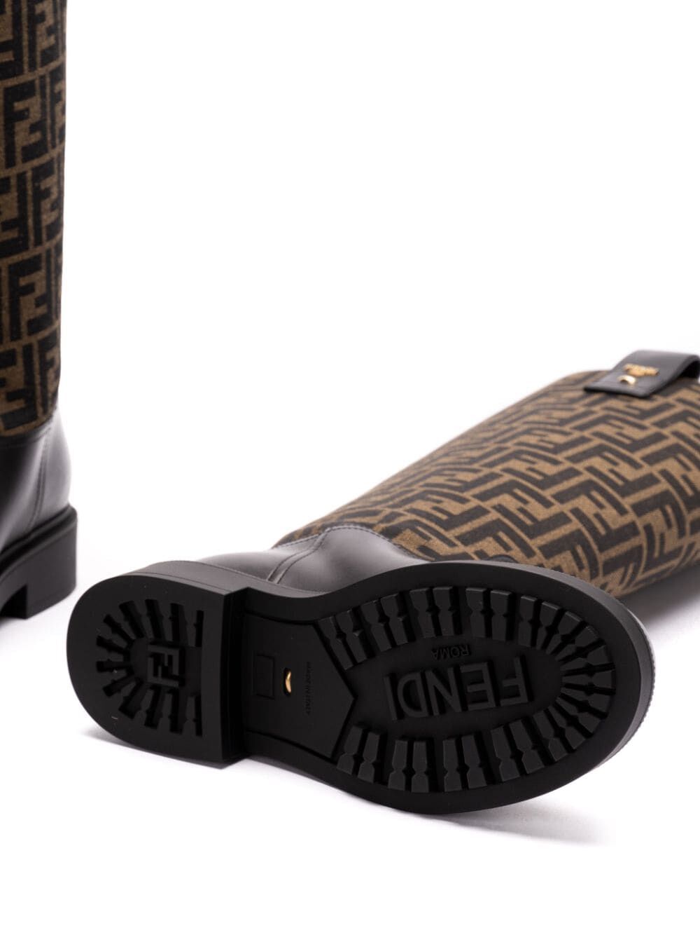 FILO LEATHER AND FF FABRIC BOOTS
