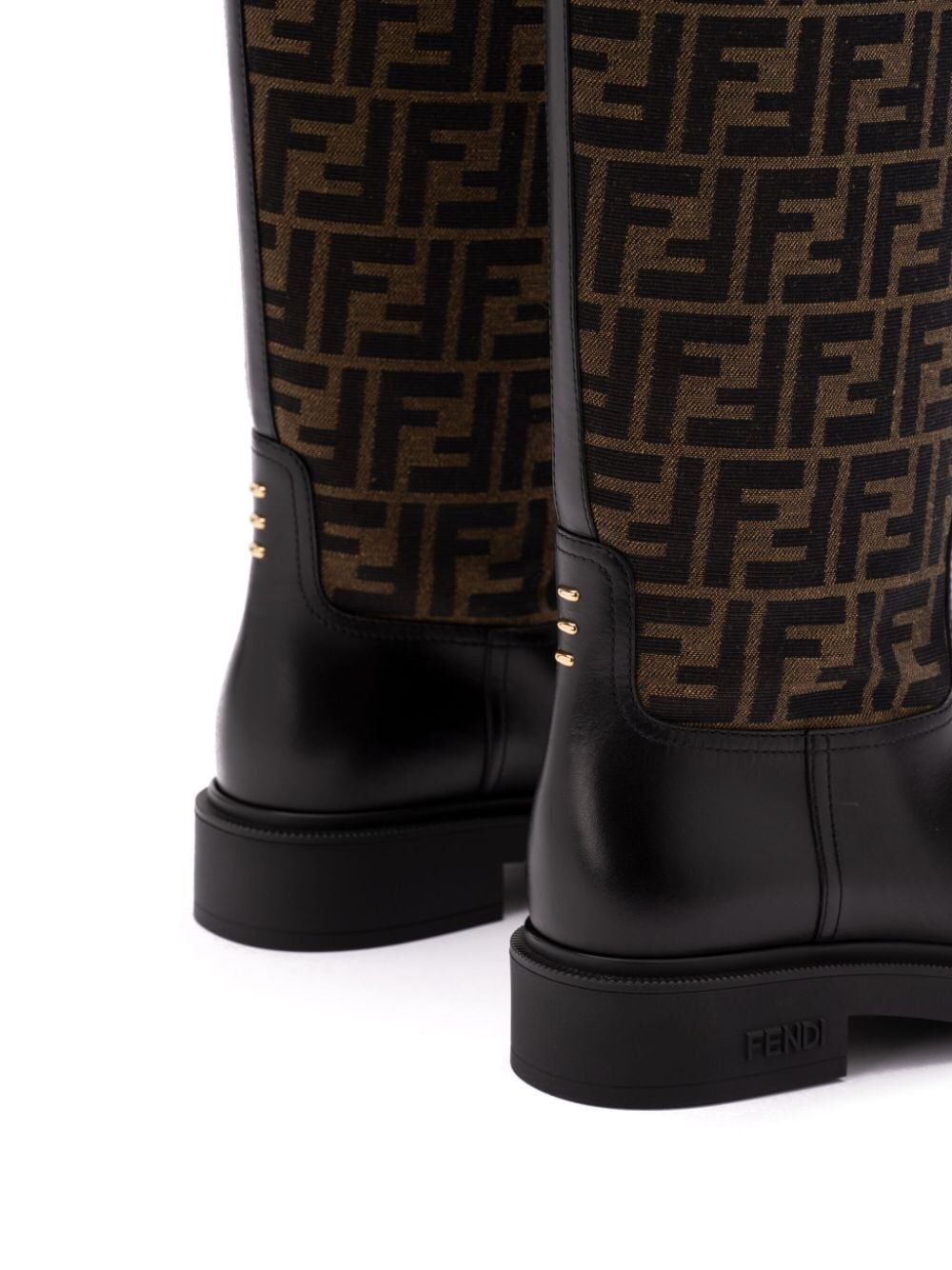 FILO LEATHER AND FF FABRIC BOOTS