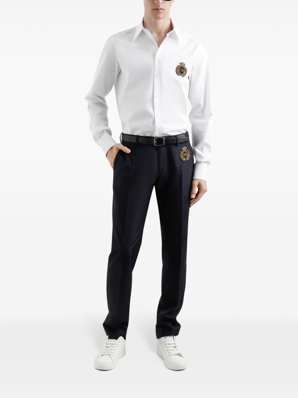 LOGO EMBROIDERED COTTON SHIRT