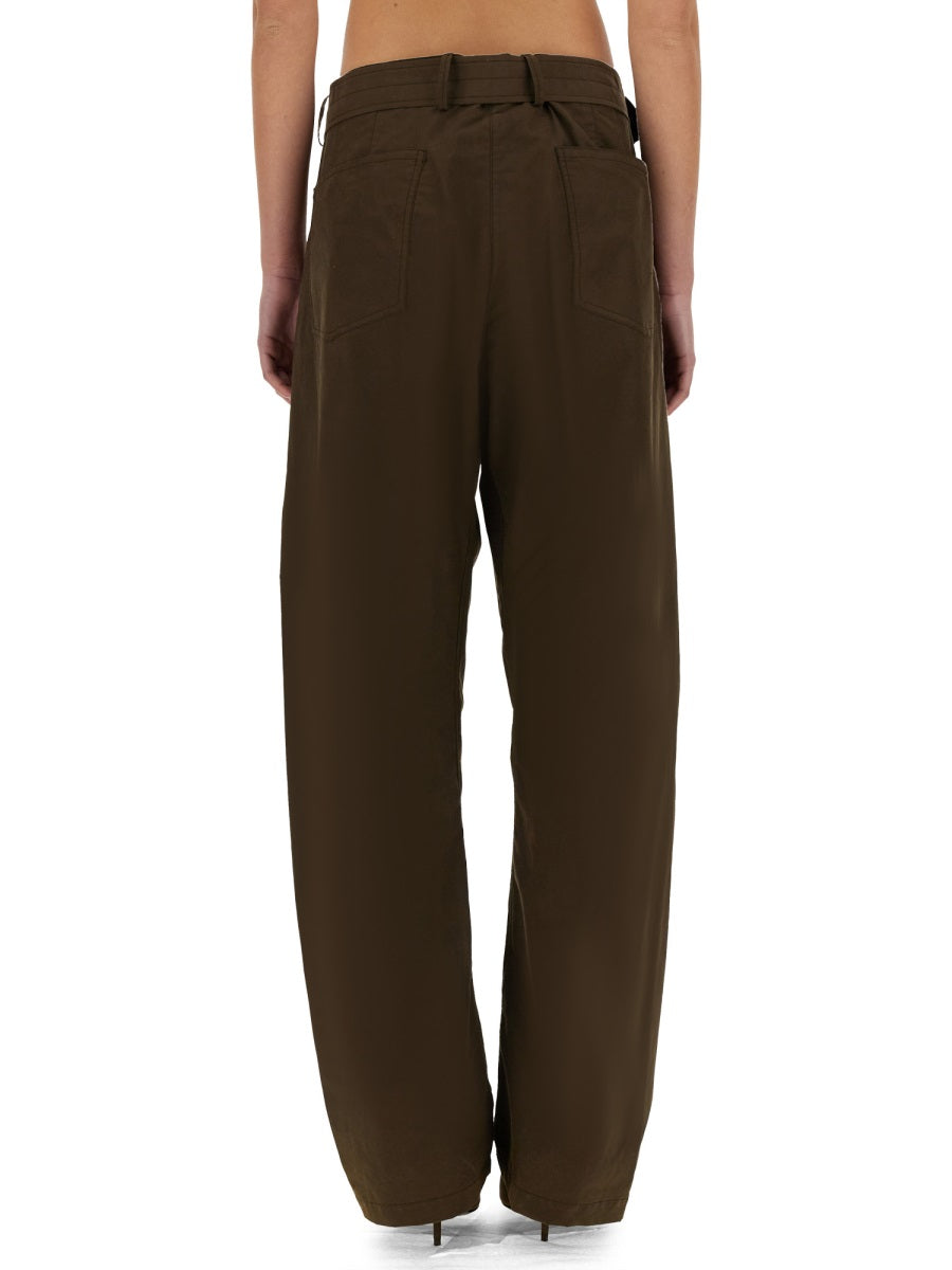 "WIDE-LEG" PANTS WITH BELT