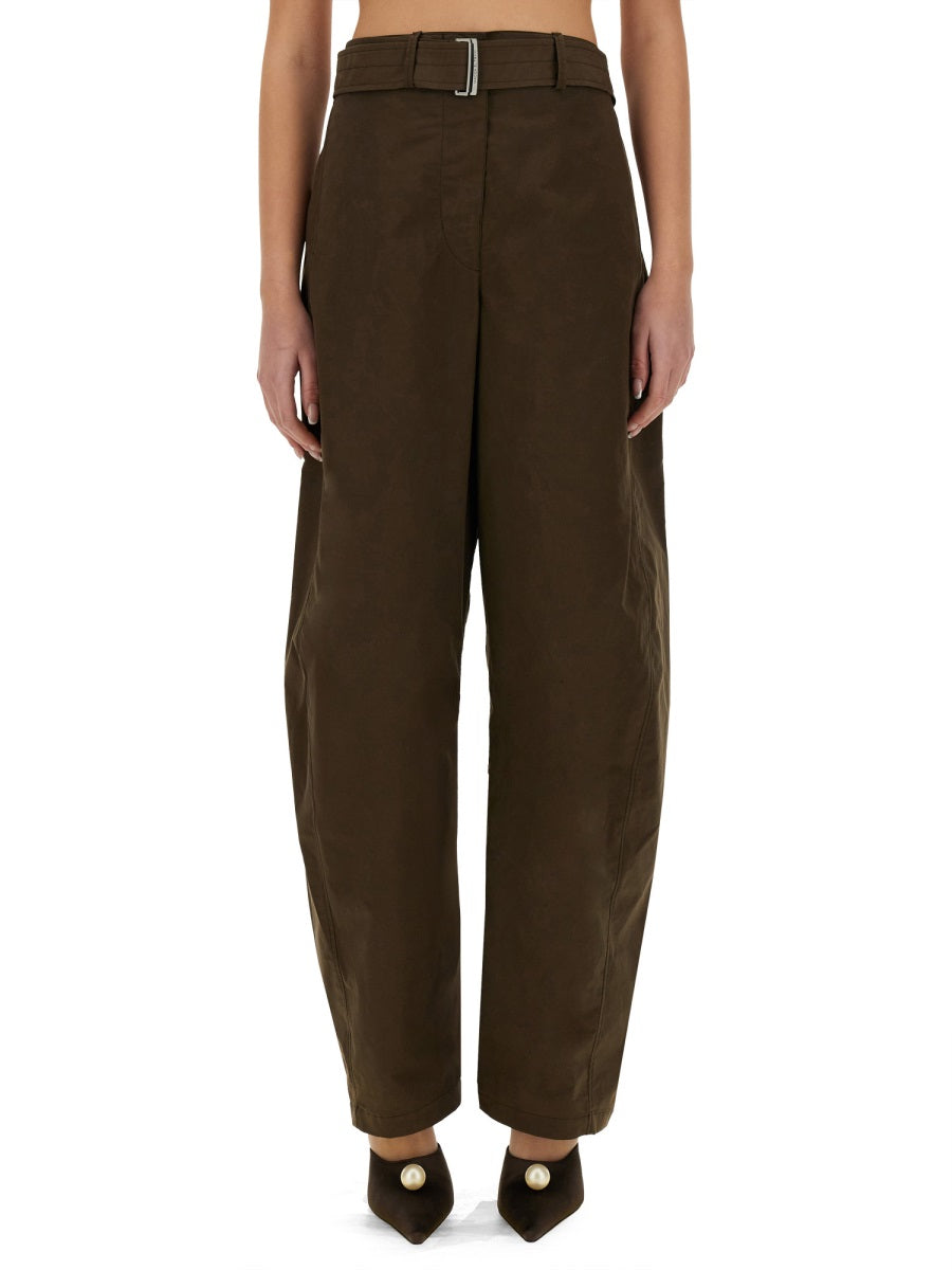 "WIDE-LEG" PANTS WITH BELT