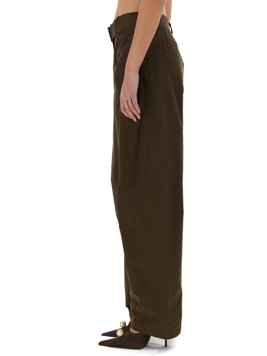 "WIDE-LEG" PANTS WITH BELT