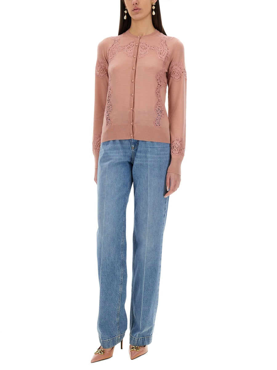 CASHMERE AND SILK CARDIGAN