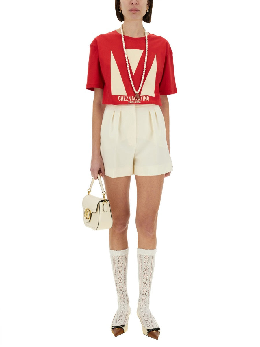 "CHEZ VALENTINO" PRINT T-SHIRT