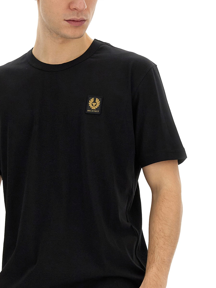 T-SHIRT WITH LOGO PATCH