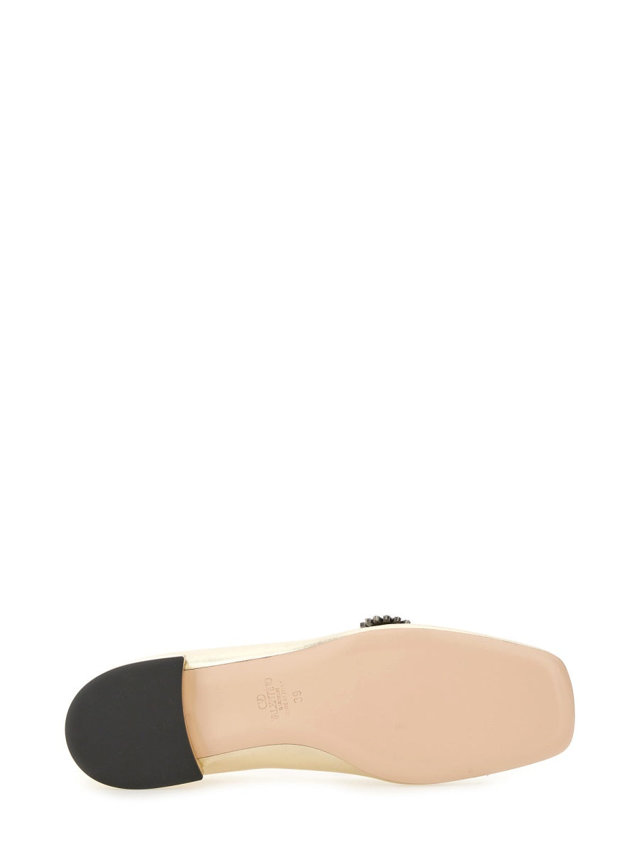 "MARY-JANE PRESHOES" BALLERINA IN KIDSKIN