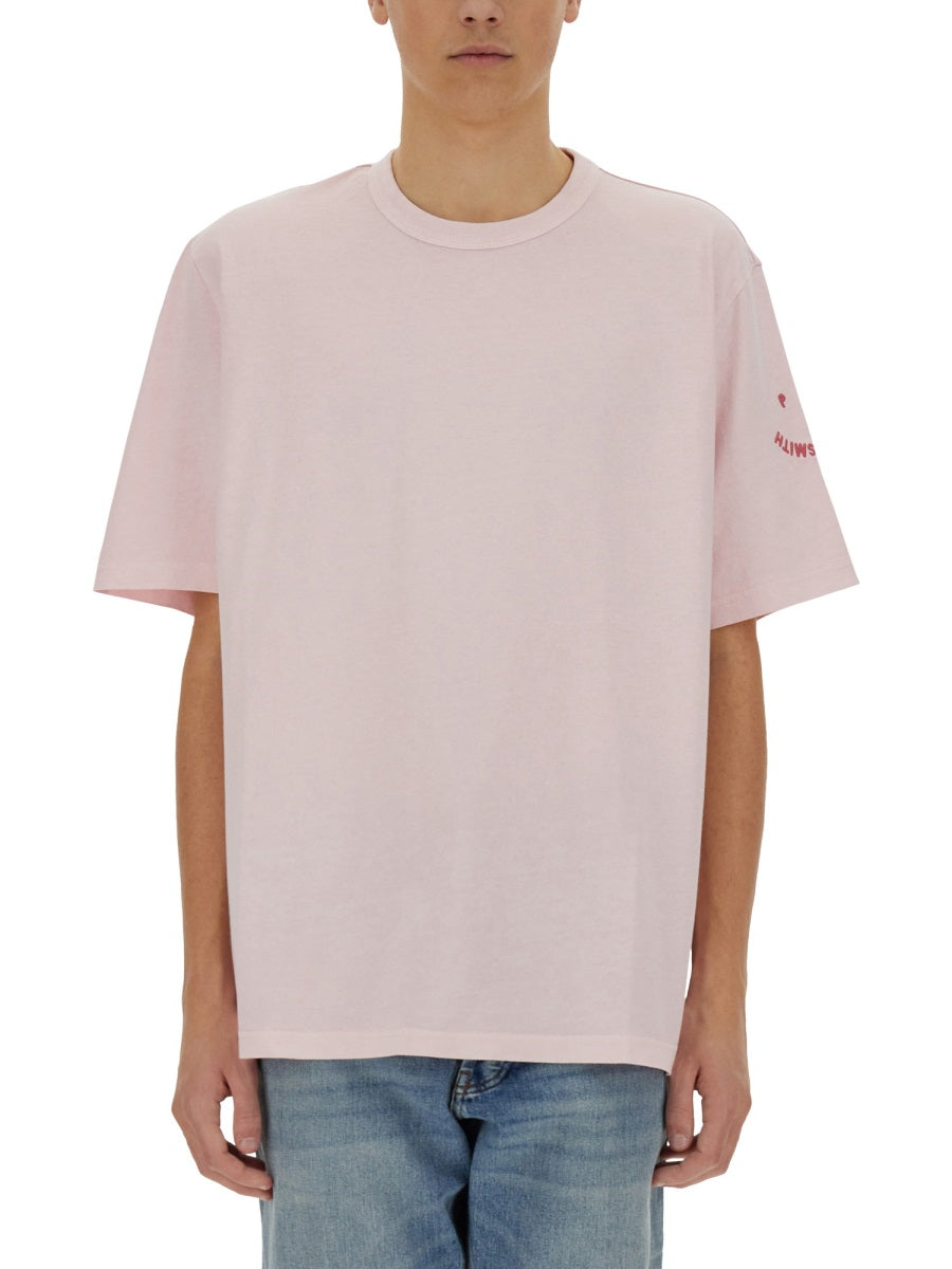 T-SHIRT WITH EMBROIDERY PS HAPPY
