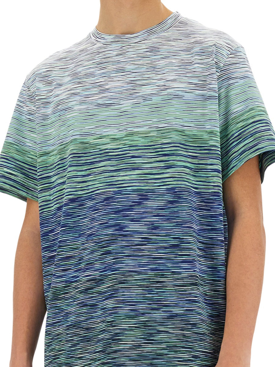 DEGRADÉ FLAMED COTTON T-SHIRT