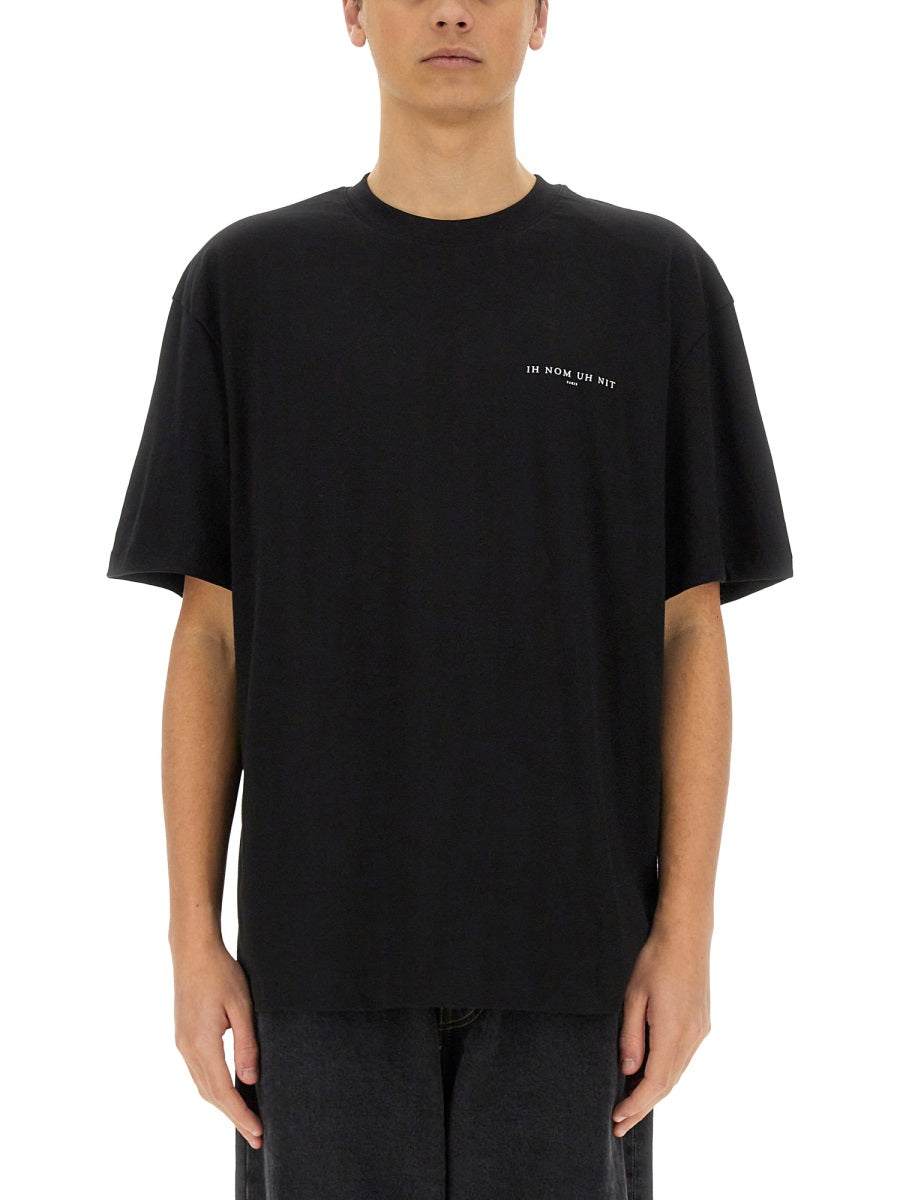 "THIS IS AUTHENTIC" MASK PRINT T-SHIRT