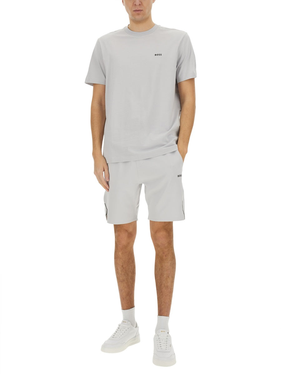 TECHNICAL FABRIC BERMUDA SHORTS