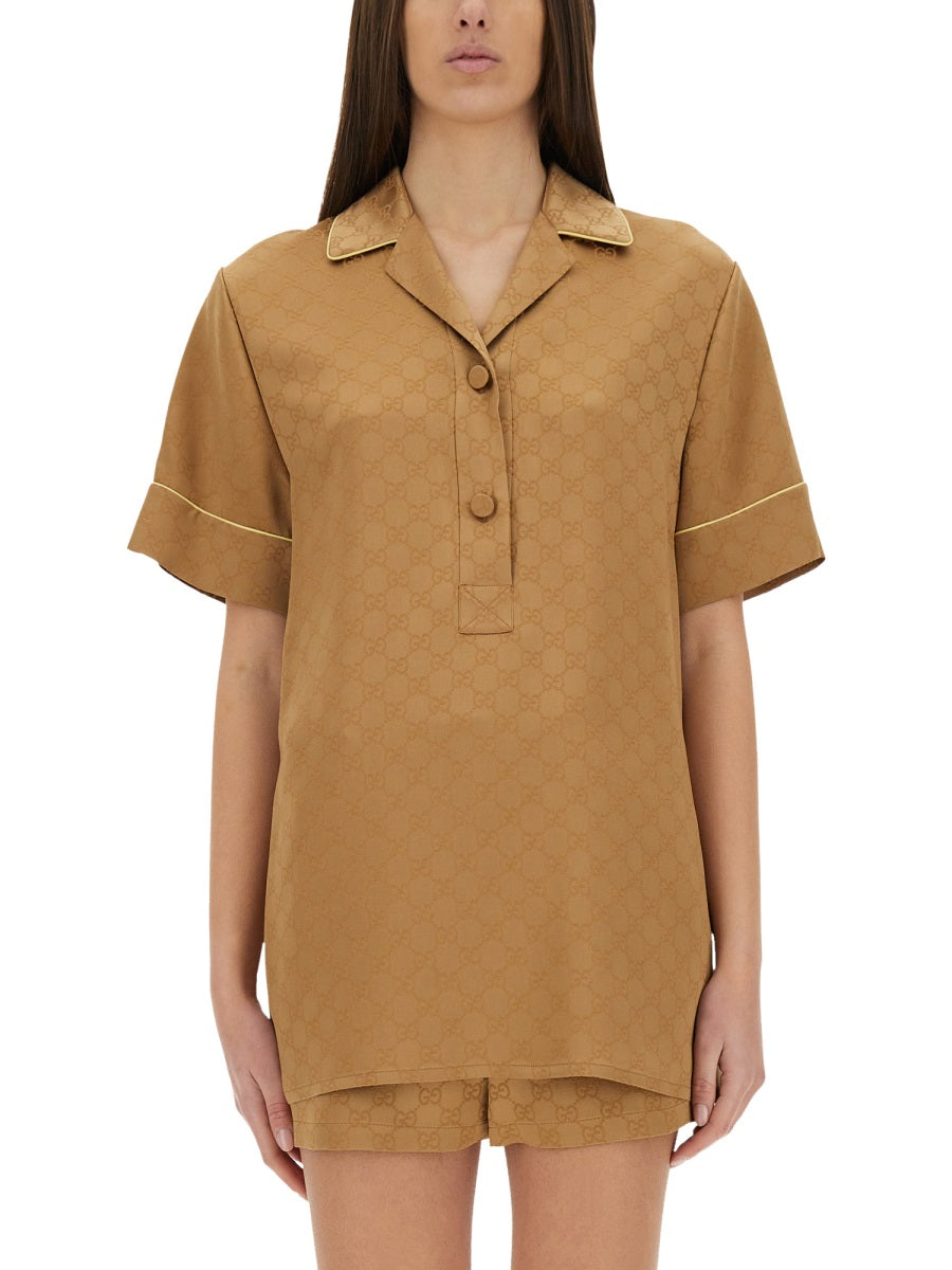 SATIN GG SHIRT