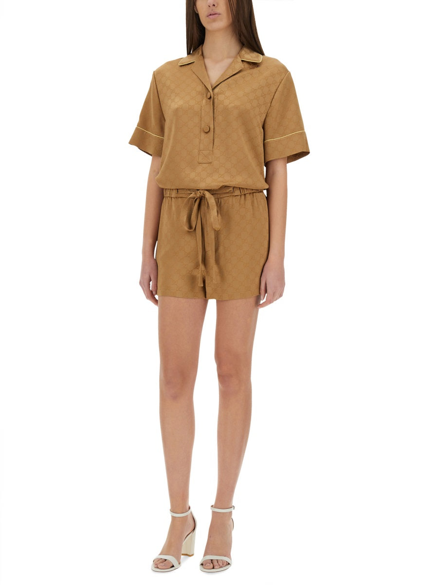 SATIN GG SHIRT