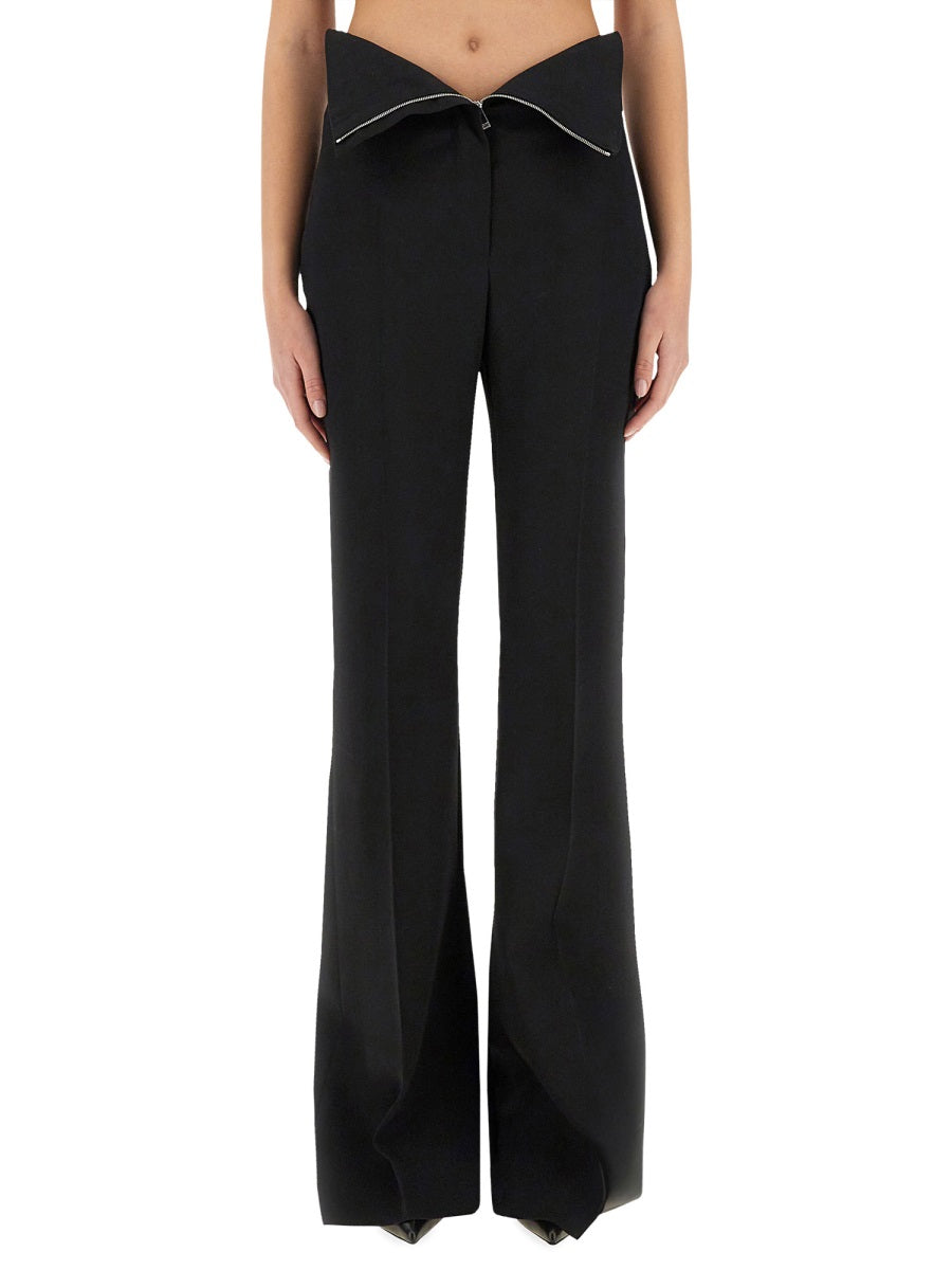 TAILORED PANTS WITH WAIST LAPELS