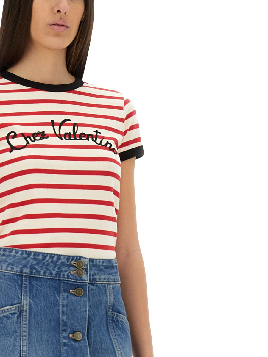 STRIPED COTTON JERSEY T-SHIRT