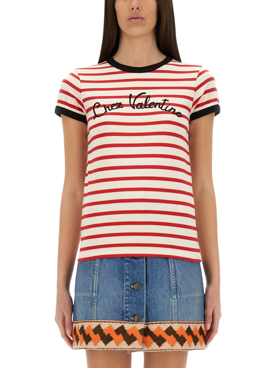 STRIPED COTTON JERSEY T-SHIRT
