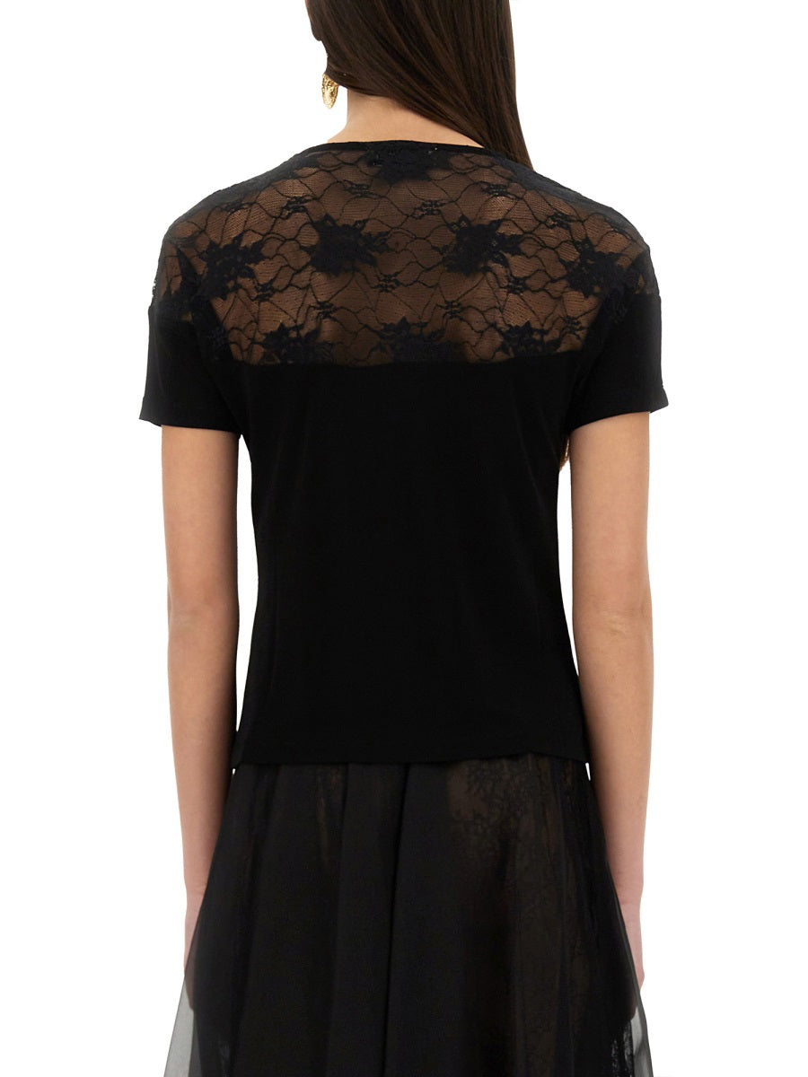 TOP WITH LACE INSERT