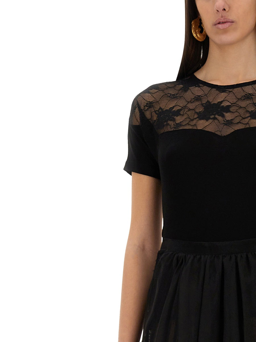 TOP WITH LACE INSERT