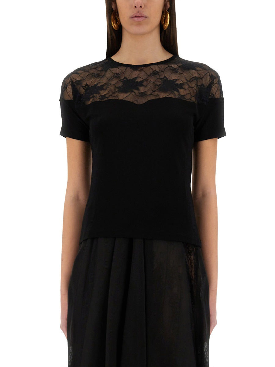 TOP WITH LACE INSERT