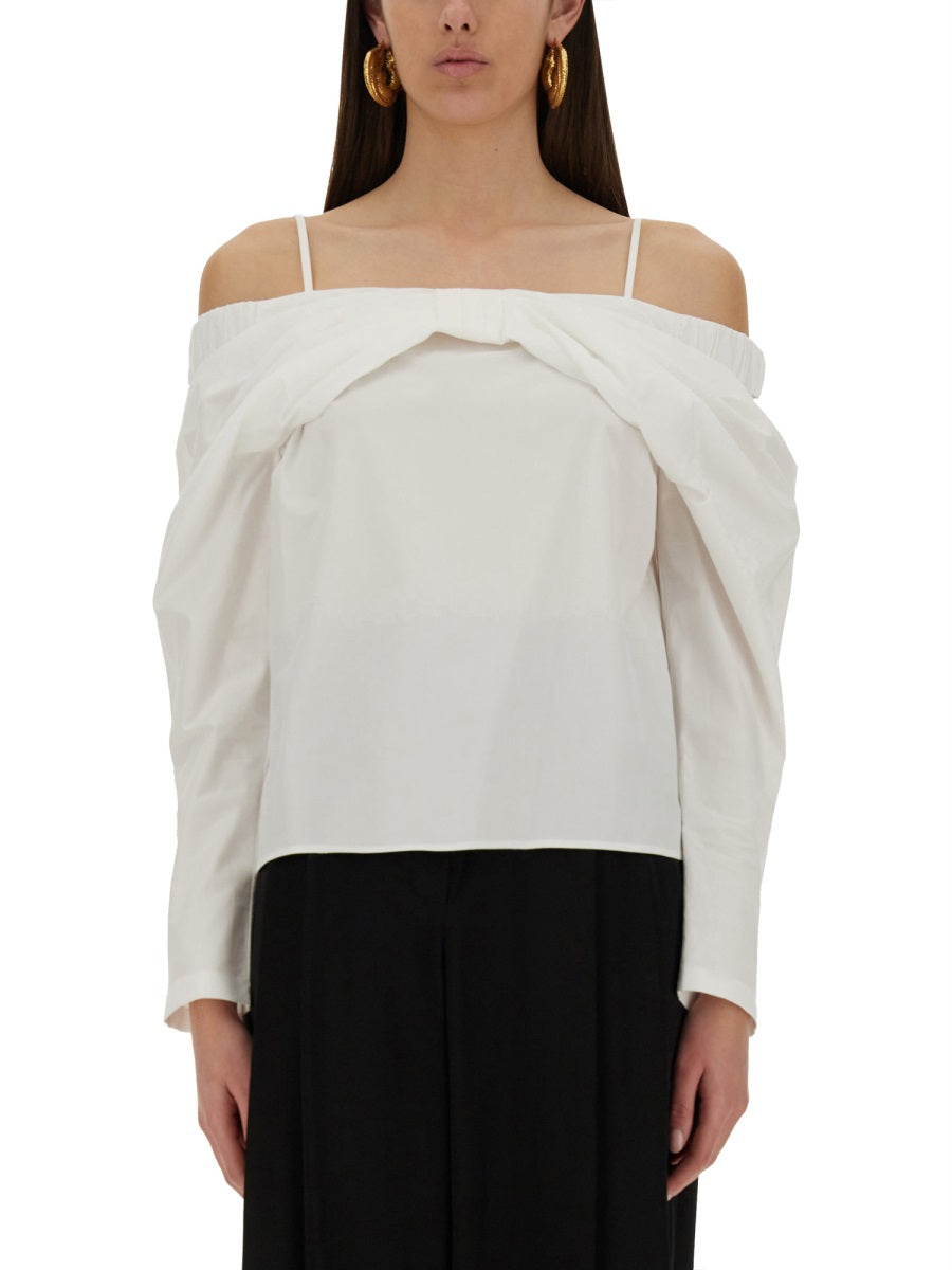 "OFF-SHOULDER" SHIRT
