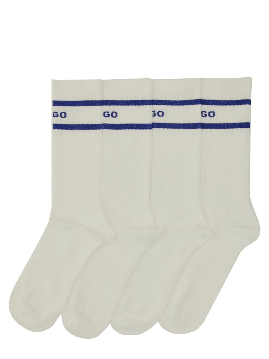 SET OF TWO SOCKS WITH LOGO