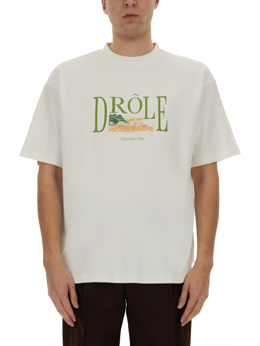 TENNIS COURT PRINT T-SHIRT
