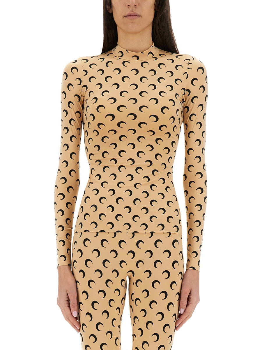 "MOON" TURTLENECK T-SHIRT