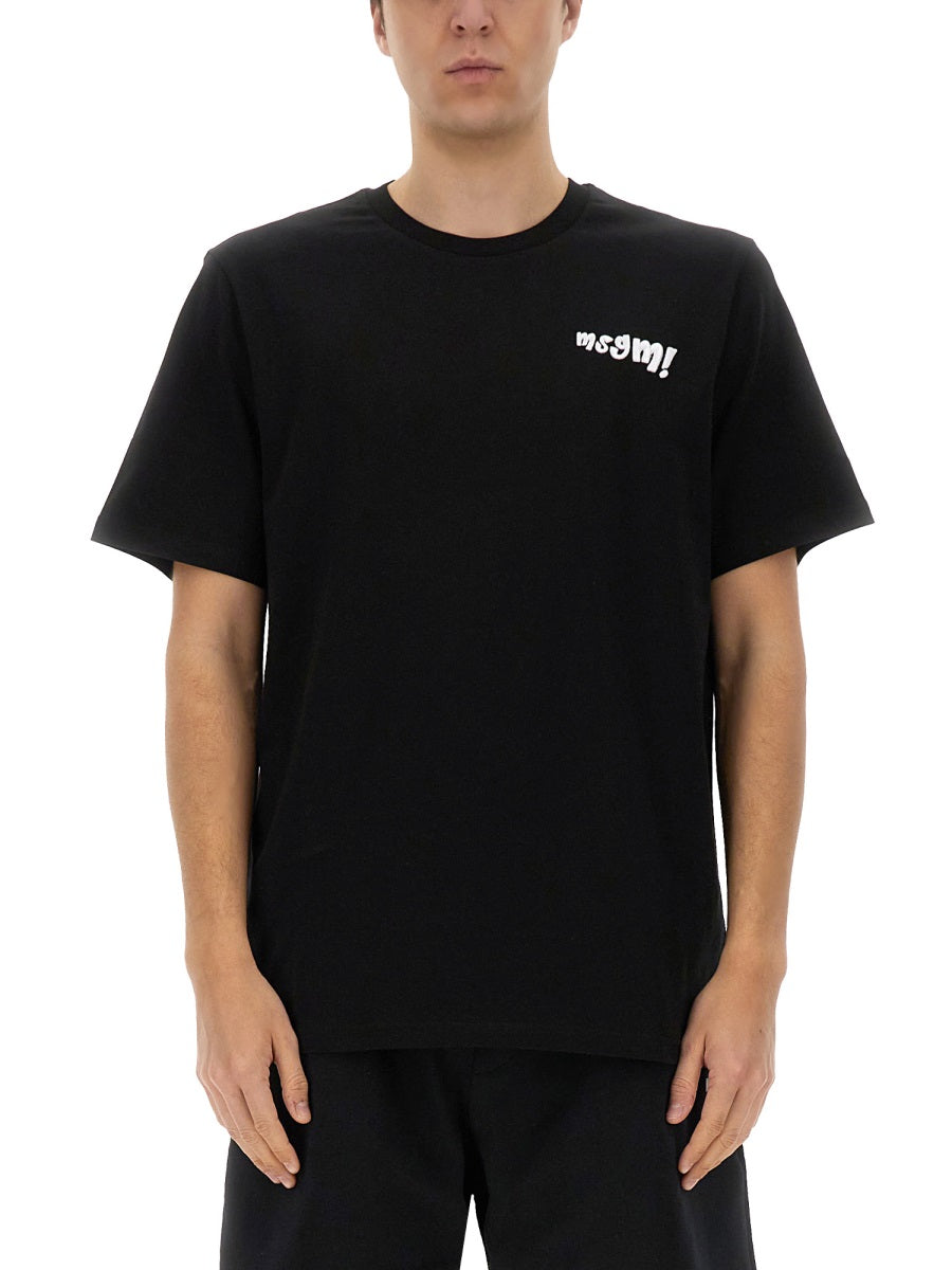T-SHIRT WITH EMBROIDERED LOGO