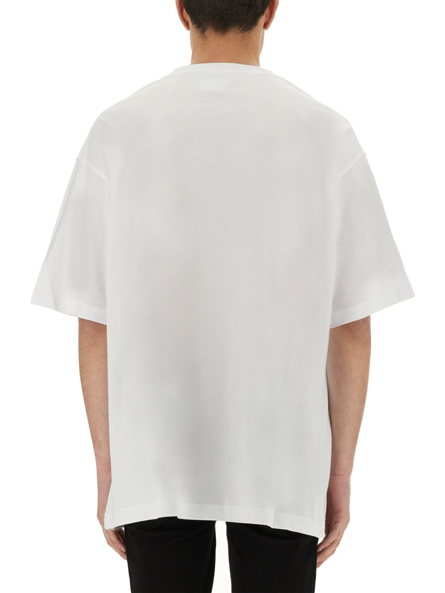 ZEBRA RHINESTONE LOGO T-SHIRT
