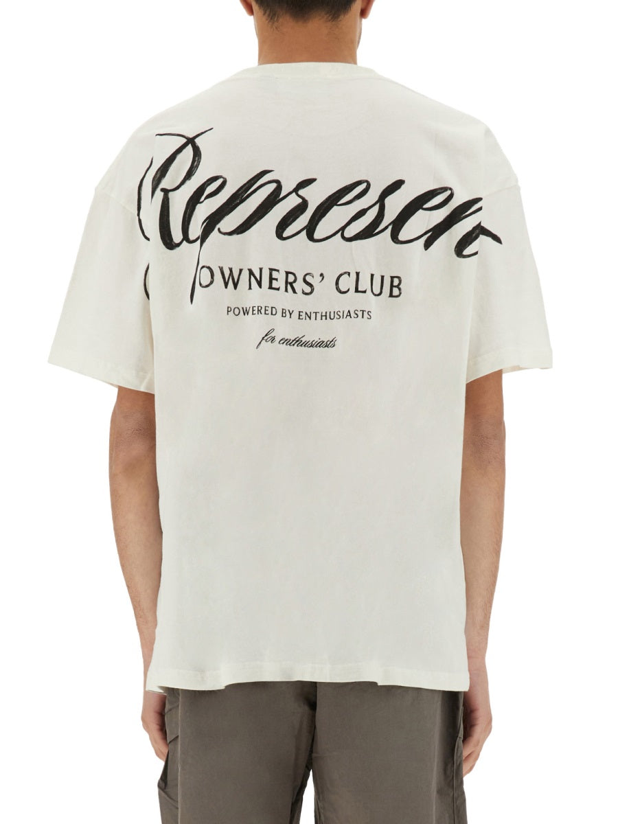 "REPRESENT OWNERS CLUB SCRIPT" T-SHIRT