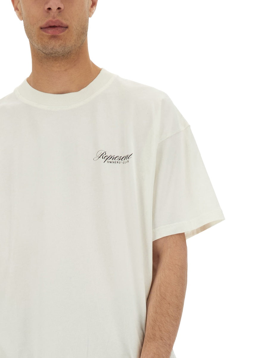 "REPRESENT OWNERS CLUB SCRIPT" T-SHIRT