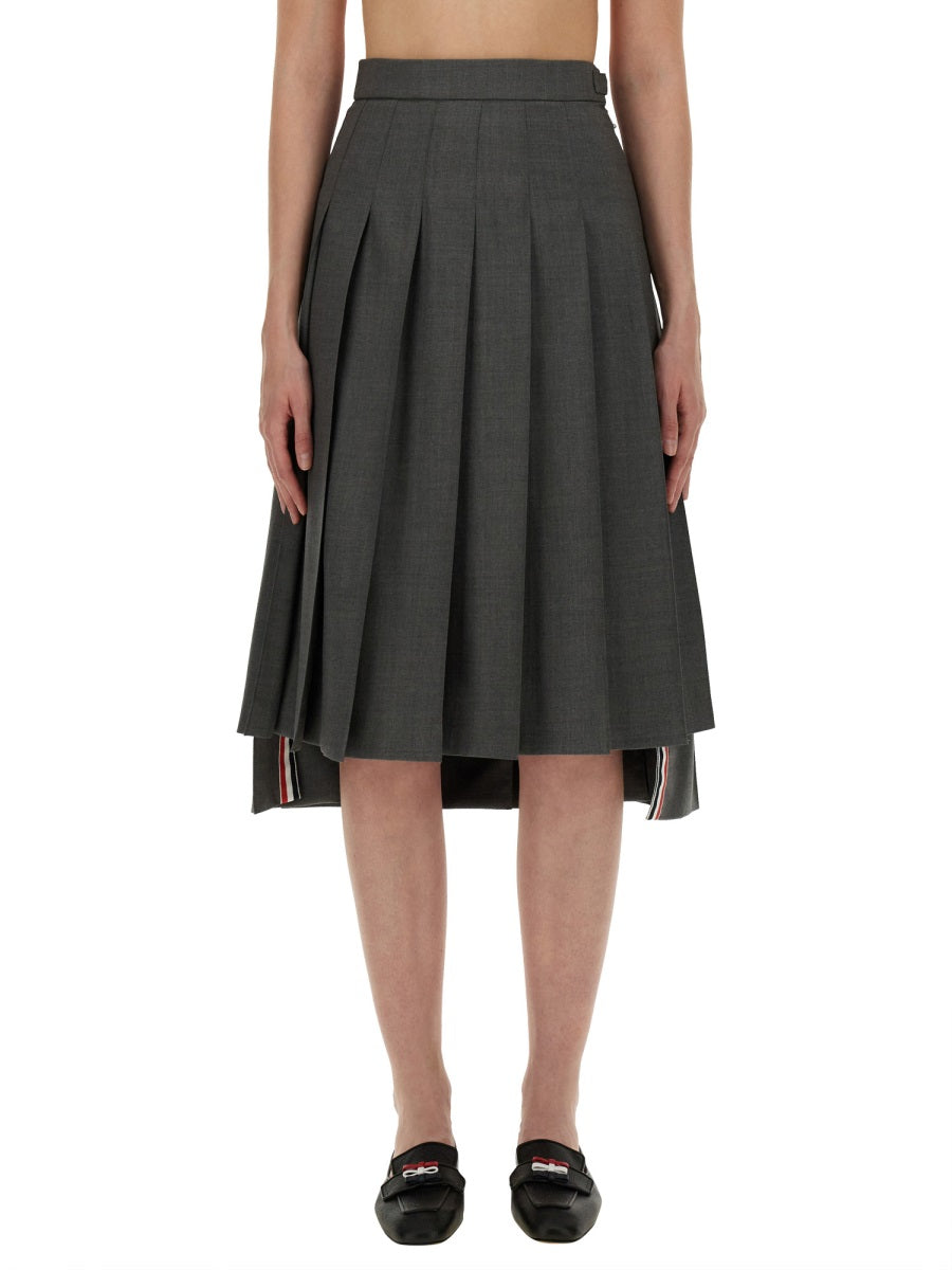 PLEATED MIDI SKIRT