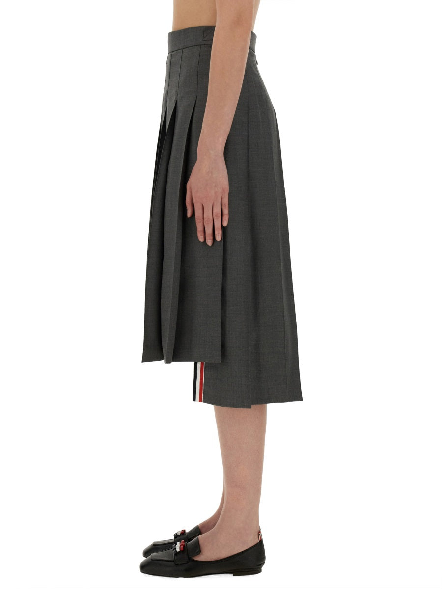 PLEATED MIDI SKIRT
