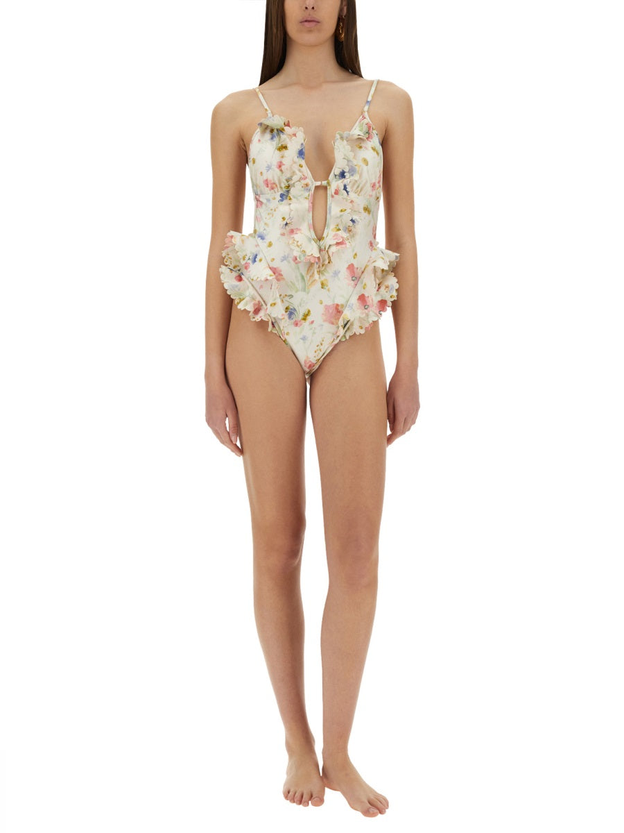 "LUCKY" ONE PIECE SWIMSUIT