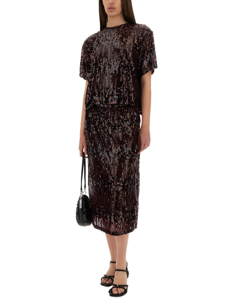 "JULI" TOP WITH SEQUINS