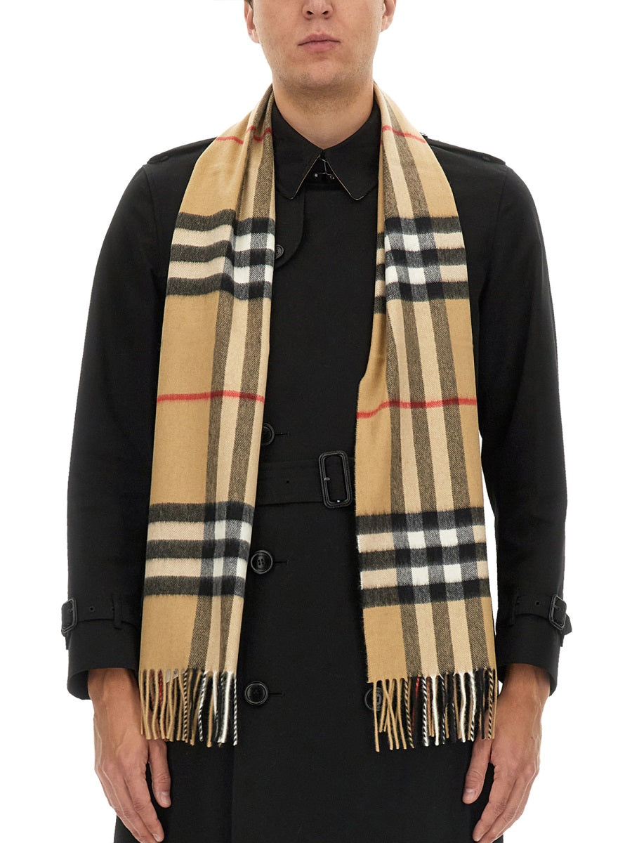 CASHMERE CHECK SCARF
