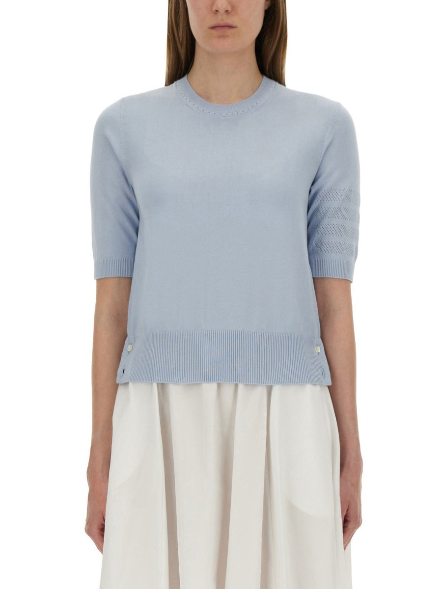 "4-BAR" KNITTED T-SHIRT