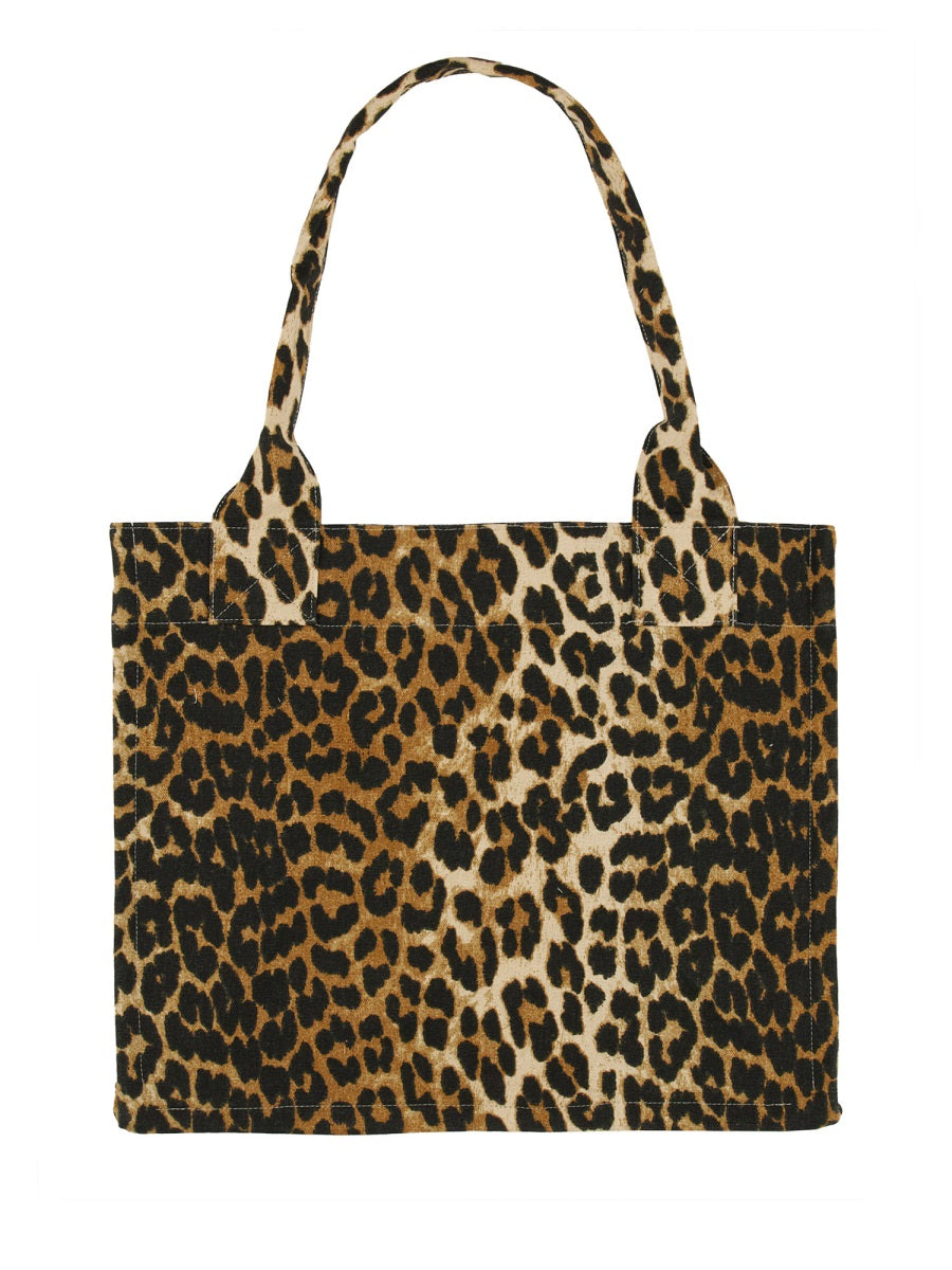 LEOPARD PRINT TOTE BAG