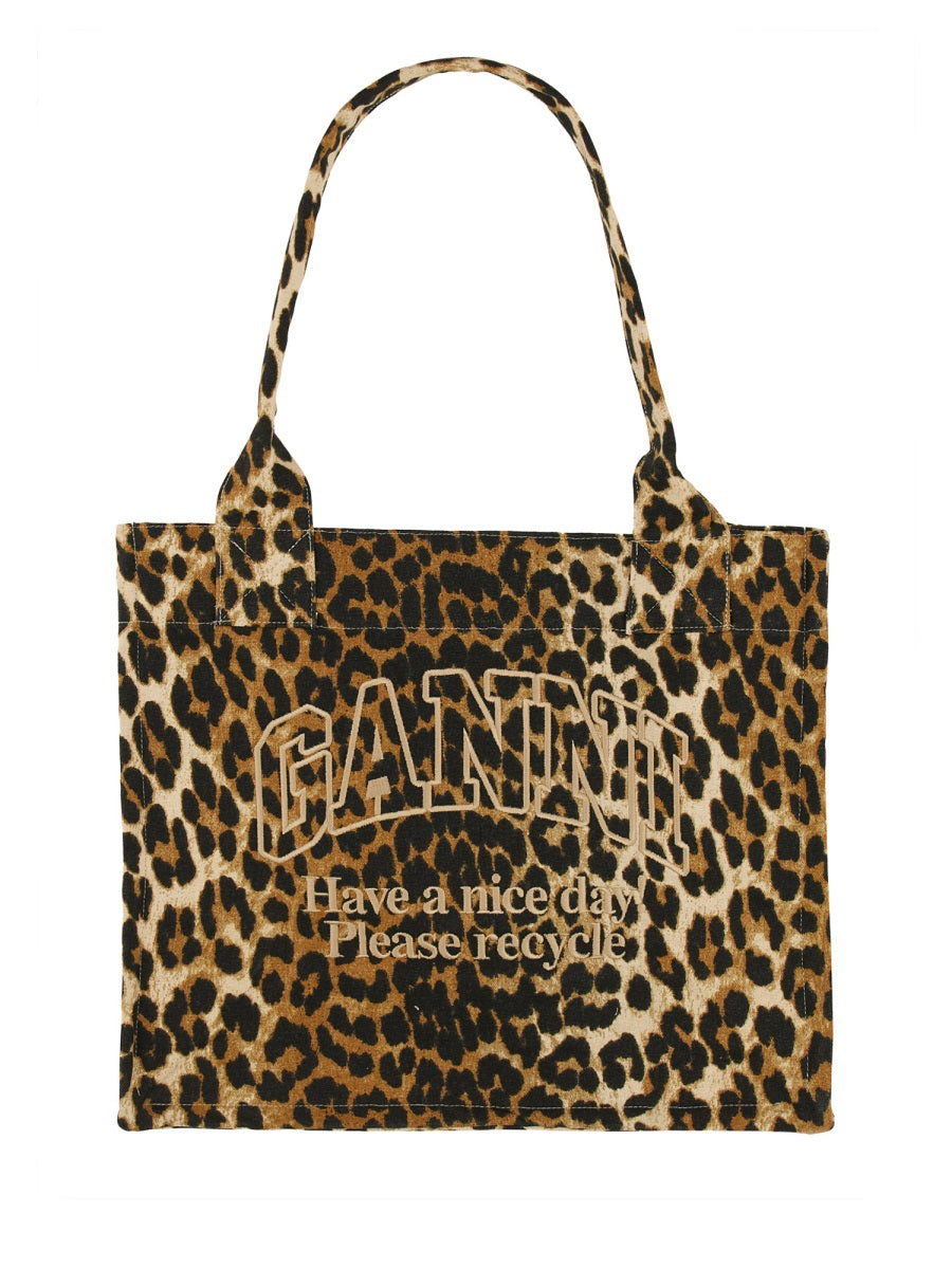 LEOPARD PRINT TOTE BAG