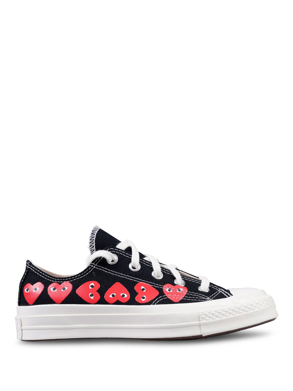 MULTI HEART LOW TOP SNEAKERS