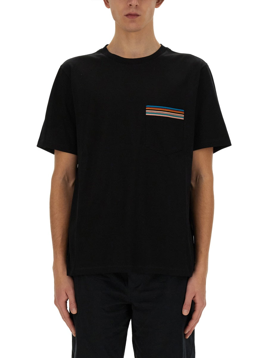 STRIPED POCKET T-SHIRT