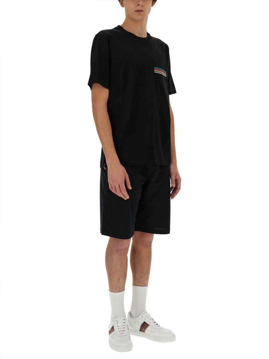 STRIPED POCKET T-SHIRT