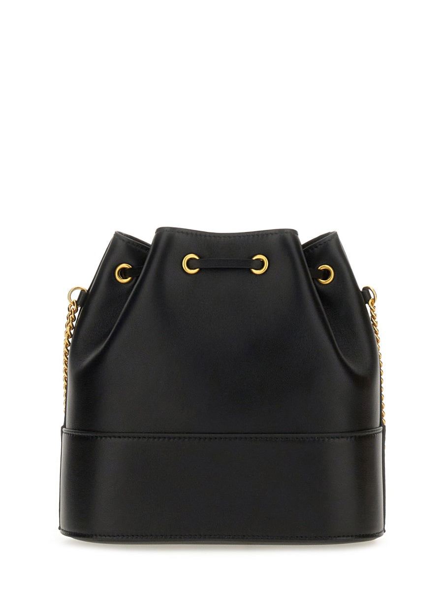 MINI BUCKET BAG WITH CHAIN "VLOGO SIGNATURE"