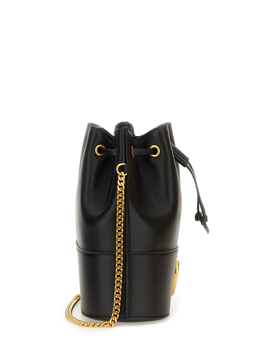 MINI BUCKET BAG WITH CHAIN "VLOGO SIGNATURE"
