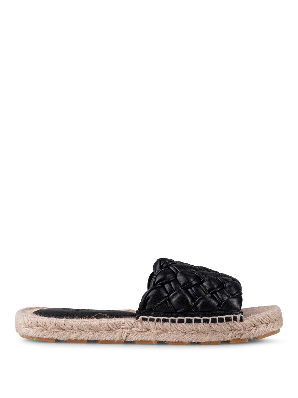 INTRECCIATO LEATHER SLIDES