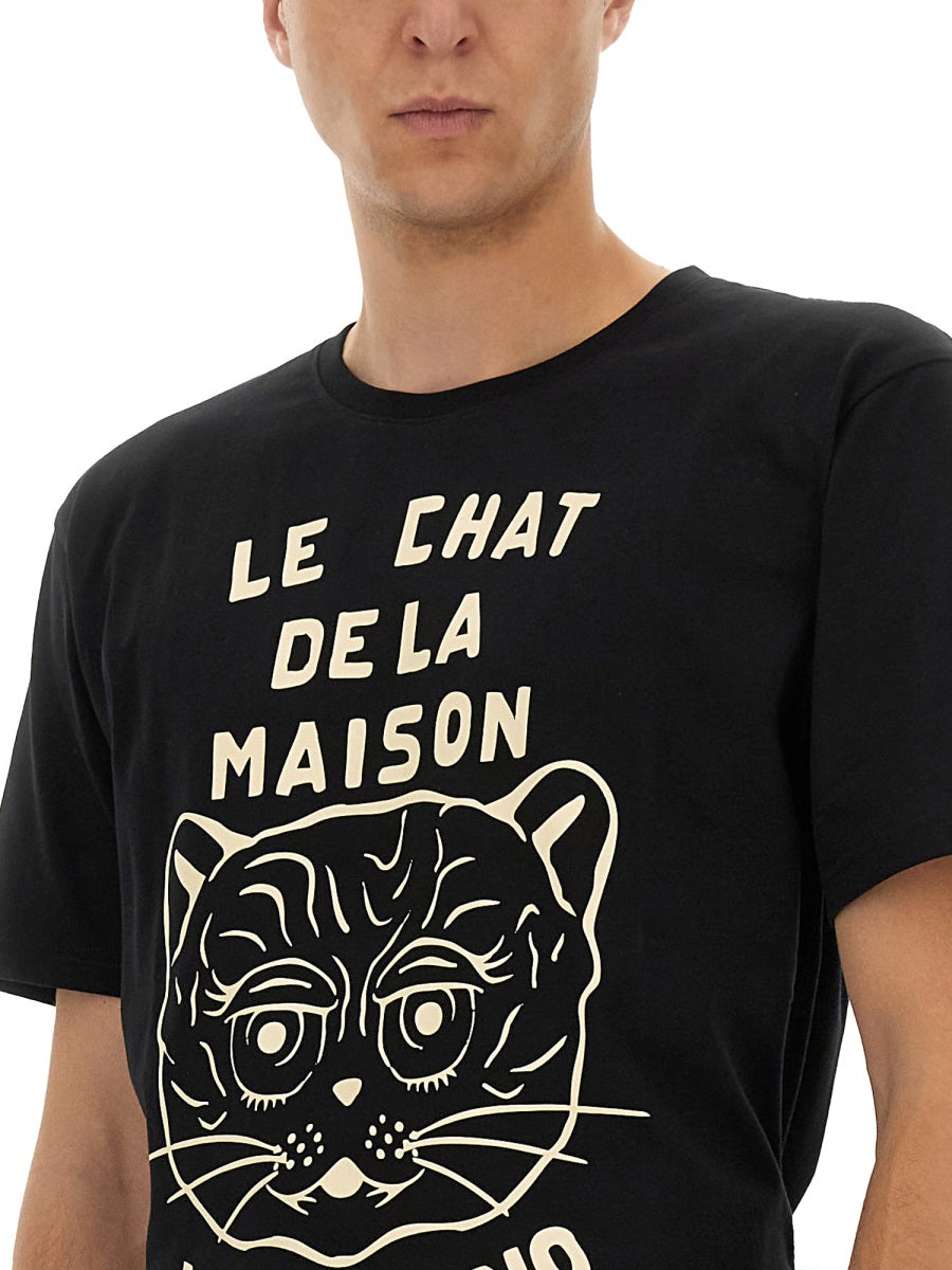 T-SHIRT WITH "CHAT DE LA MAISON" PRINT