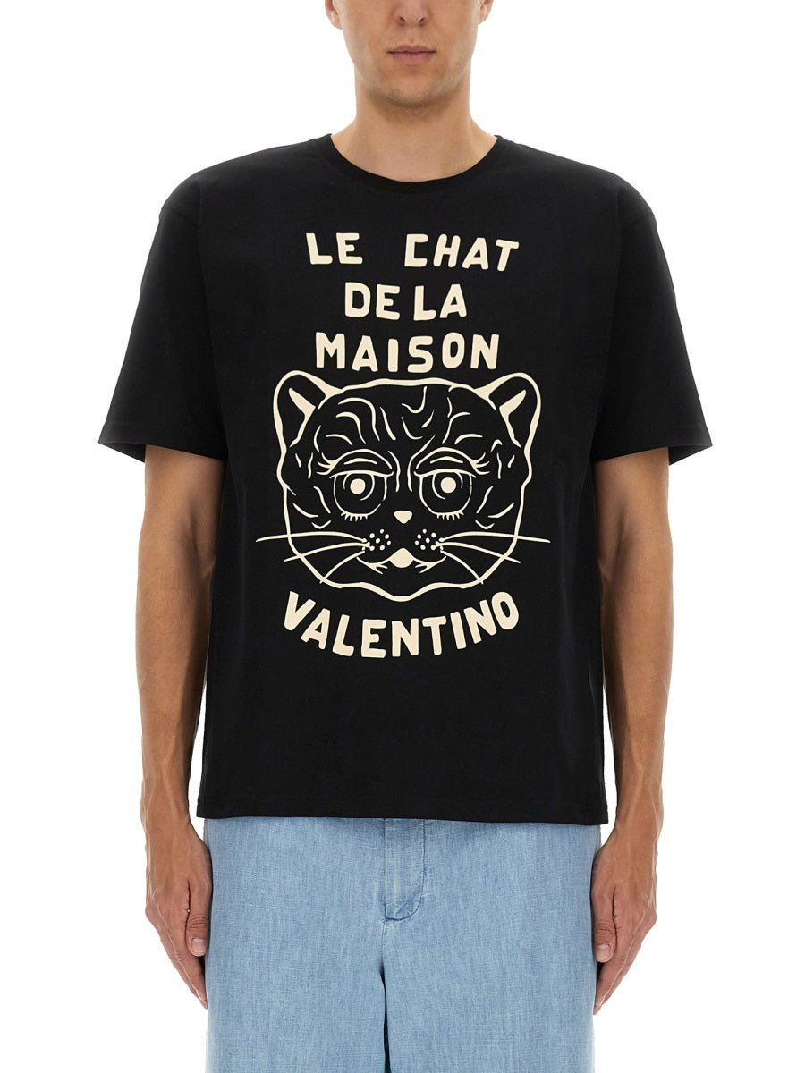 T-SHIRT WITH "CHAT DE LA MAISON" PRINT